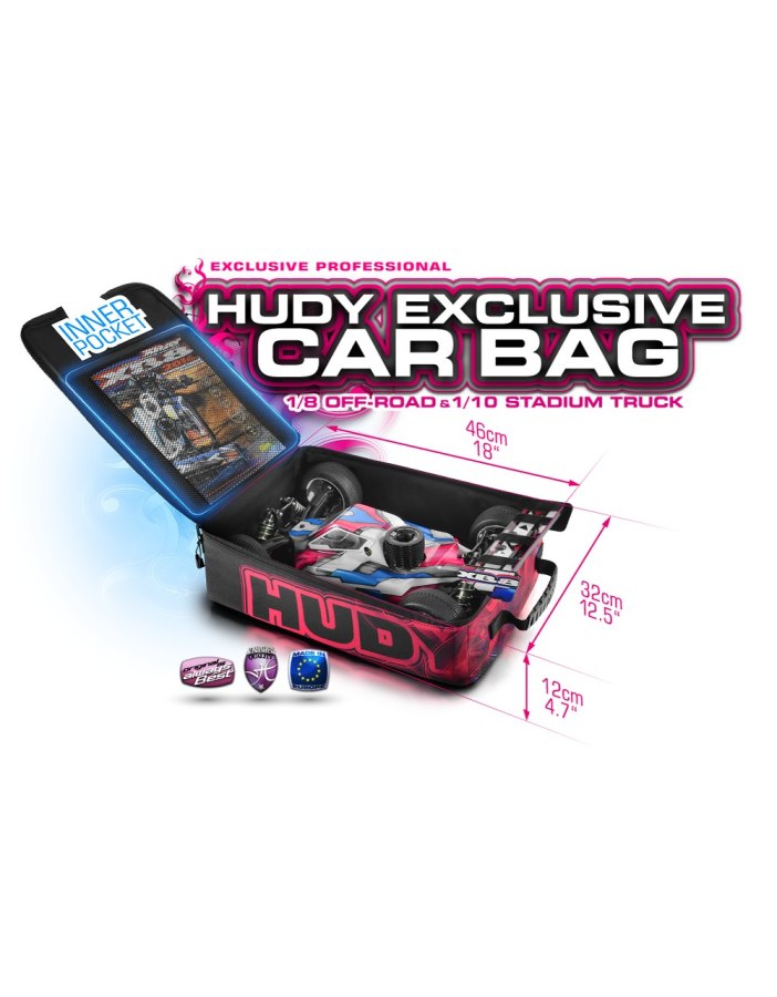 Bolsa Transporte Hudy 1/8 - 1/10 Off-Road | Big Bang Hobbies