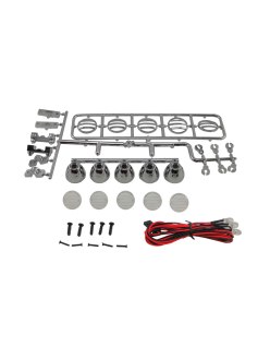 RCparts 5-Led Roof SpotligHT Kit Silver | Big Bang Hobbies