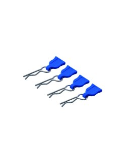 RCparts Body Clips W/ Easy Pull Rubber Tabs Blue  | Big Bang Hobbies