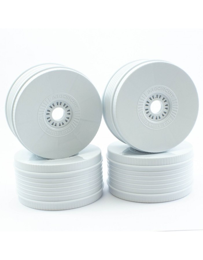 Procircuit Vortex Wheels V2 White (4Pcs) | Big Bang Hobbies