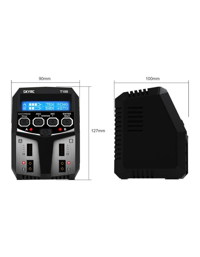 Chargeur Skyrc T100 Dual 100W 5A 
