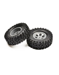 RGT 136100V2 Pre-Mounted Tire Set Type 1 (Grey) | Big Bang Hobbies