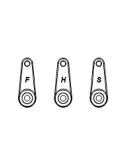 Steering Servo Horn (3Pcs.) H9805 | Big Bang Hobbies