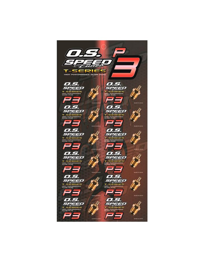 O.S Speed P3 Gold Turbo Glow Plug - "Ultra Hot" | Big Bang Hobbies