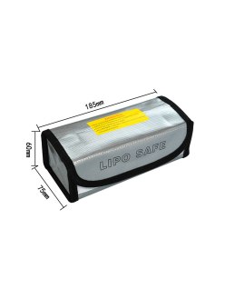 Bolsa Carga LiPo RCparts 18.5X7.5X6Cm