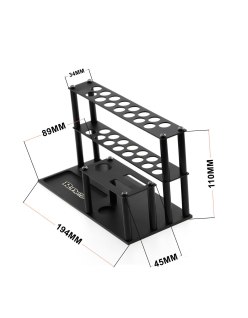 Tool Stand W/Screw Tray 194X110X89mm (Black) | Big Bang Hobbies