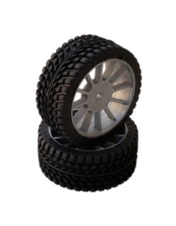 SP 1/10 Tyres Radial Sport - 26mm - Black Wheels | Big Bang Hobbies
