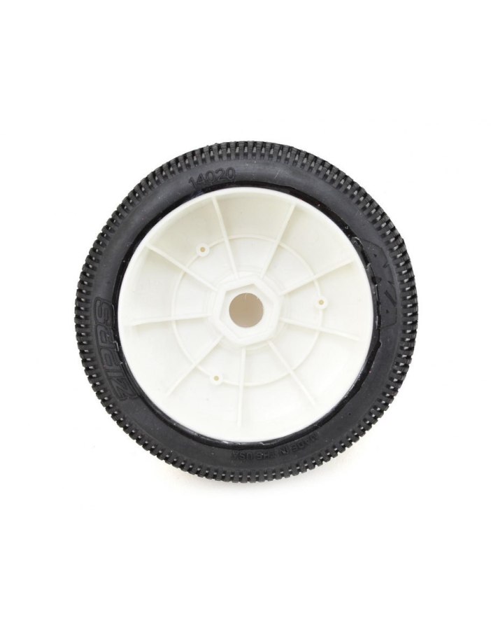 AKA Zipps 1/8 Buggy Pre-Mounted Tires (2) (White) | Big Bang Hobbies