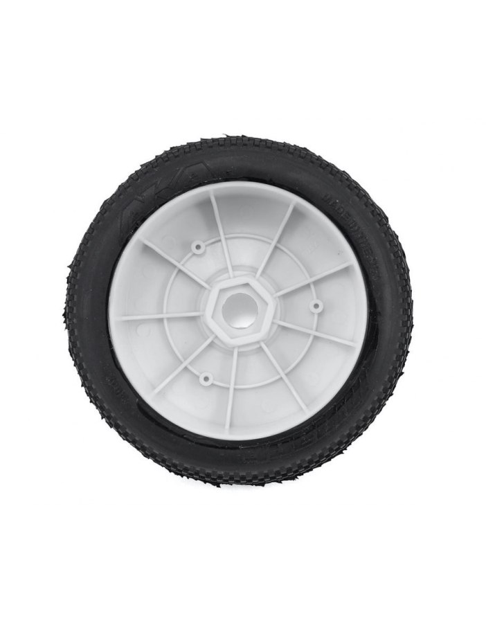 AKA Impact 1/8 Buggy Pre-Mounted Tires (2) (White) | Big Bang Hobbies