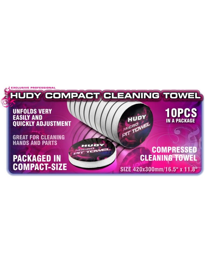 Hudy Micro Pit Towel (10) | Big Bang Hobbies