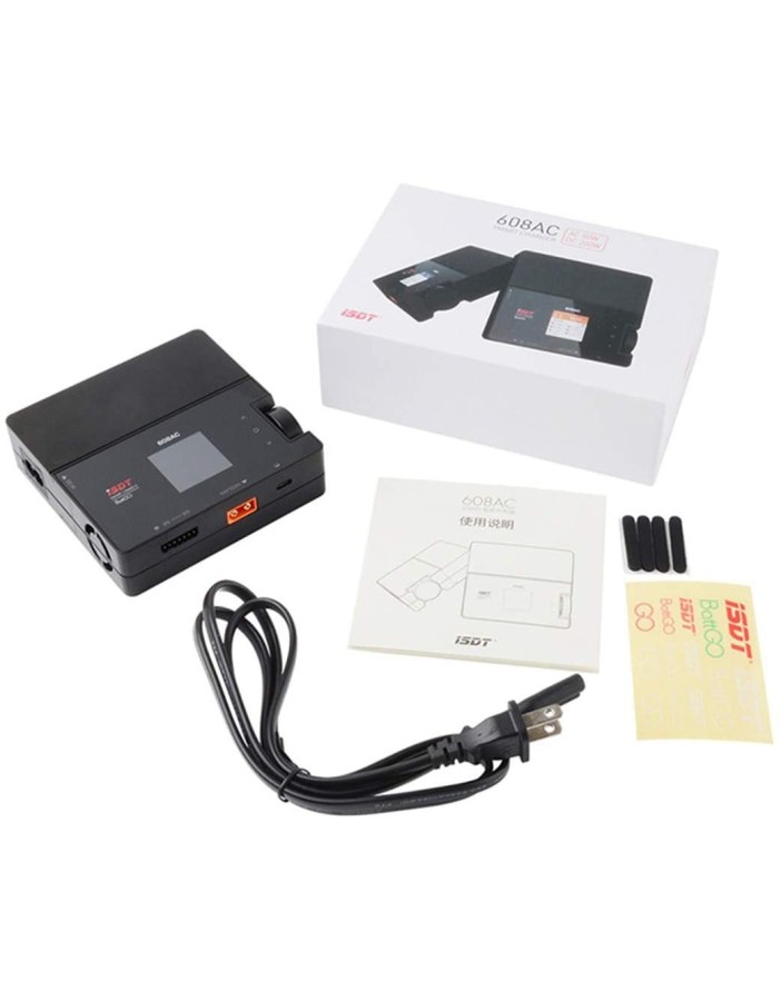 Contenido caja cargador ISDT 608AC