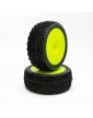 6mik Bandit 1/8 Buggy Pre-Mounted Tires (Yellow) | Big Bang Hobbies