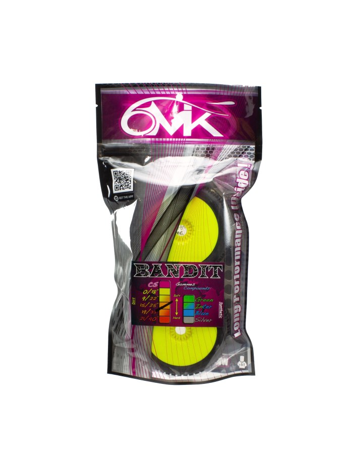 Ruedas 1/8 Buggy 6mik Bandit pegadas | Big Bang Hobbies