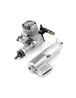 Combo Motor Silver Avión 2T Glow y Escape 871 | Big Bang Hobbies