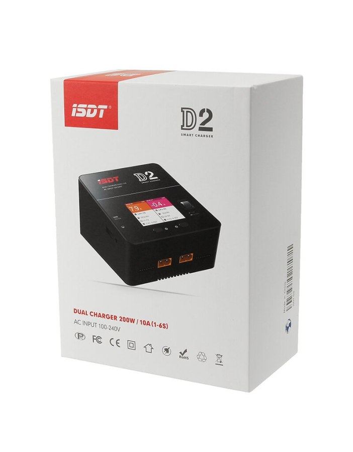 Cargador Dual ISDT D2 MK2 - 200W/12A | Big Bang Hobbies