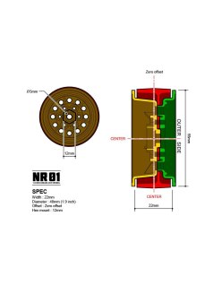 Gmade 1.9 NR01 Black (2) - Crawler Beadlock Wheels | Big Bang Hobbies
