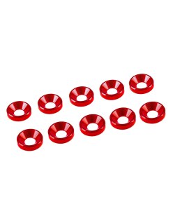 Rondelles coniques Couleurs Aluminium M3 (10) | Big Bang Hobbies