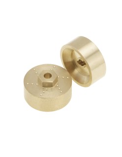 Axial SCX24 6mm Brass Wheel Weight With Hex Adaptor And  Drive Shafts (4Pcs)