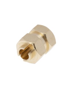 Axial SCX24 4mm Diameter Brass Wheel Hex Adaptor (4Pcs)