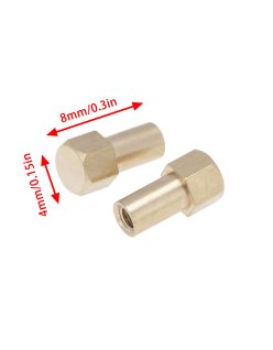 Adaptador Llanta Bronce Axial SCX24 4mm (4)