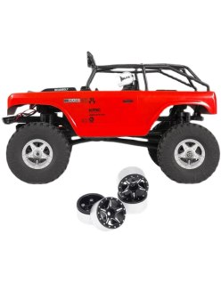 Llantas CNC Axial SCX24 Aluminio Starfish-Pro Beadlock Negro (4)