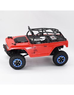 Llantas Beadlock Axial SCX24 Aluminio CNC Rojo (4) | Big Bang Hobbes