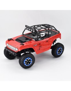 Llantas Beadlock Axial SCX24 Aluminio CNC Rojo (4) | Big Bang Hobbes