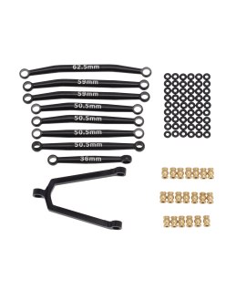 Kit Tirantes Tabicas Aluminio Axial SCX24 B-17, C10, Jeep