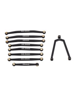 Kit Tirantes Tabicas Aluminio Axial SCX24 B-17, C10, Jeep