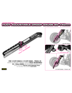 Hudy Adjustable Droop Gauge 80-140mm | Big Bang Hobbies