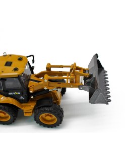 Retroexcavadora Juguete Huina Amarilla | Big Bang Hobbies