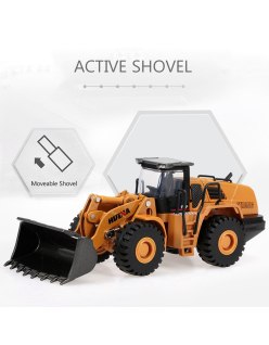 Bulldozer de Juguete Huina Estática | Big Bang Hobbies