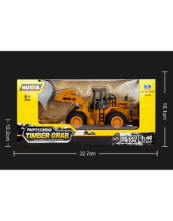 Bulldozer Juguete con Pinza Amarillo | Big Bang Hobbies