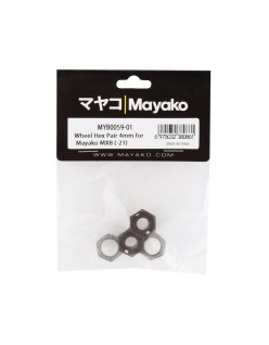 Mayako MX8 Wheel Hex Pair 4mm   | Big Bang Hobbies