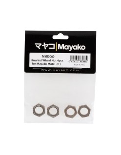 Mayako MX8 Knurled Wheel Nut 4Pcs   | Big Bang Hobbies