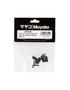 Mayako MX8 Fuel Line Clips 3Pcs With Screw Hole, 2Pcs Simple  | Big Bang Hobbies