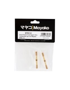 Mayako MX8 Steel 43mm Front Upper Arm Turnbuckle 2Pcs  | Big Bang Hobbies