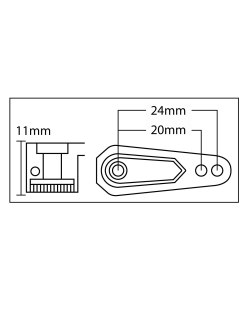 Horn Servo 25T SRT TR-X7 | Big Bang hobbies