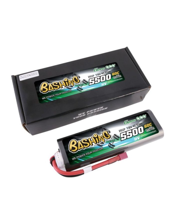Gens Ace Bashing 5500 7.6v 60C LiPo | Big Bang Hobbies
