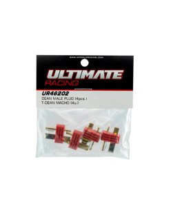 Ultimate Racing Dean Male Plug (4Pcs) | Big Bang Hobbies