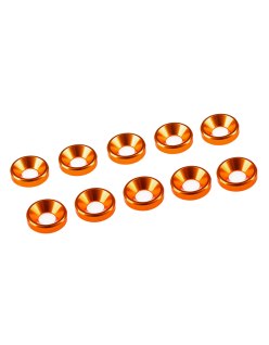 Rondelles coniques Couleurs Aluminium M3 (10) | Big Bang Hobbies