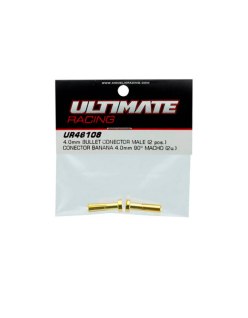 Bananas 4mm 90 grados Macho (2) - Ultimate Racing | Big Bang Hobbies