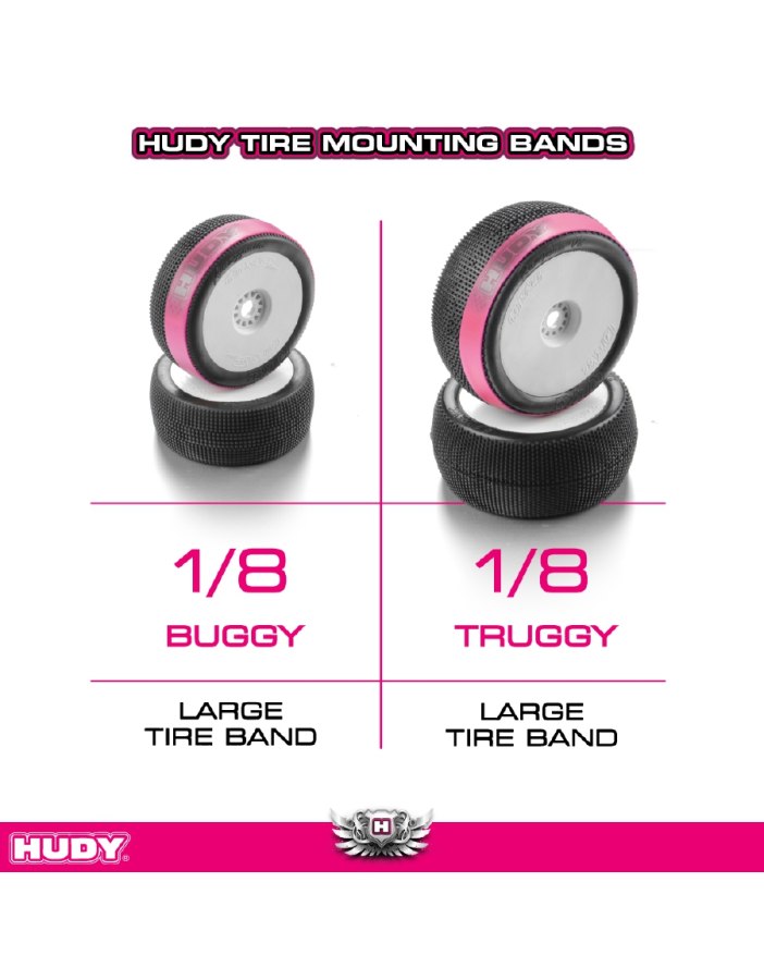 Bandes de colle pour roues Hudy - Big Bang Hobbies