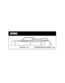 B2903 - Mugen MSB1 Body/Front Wing  - Big Bang Hobbies