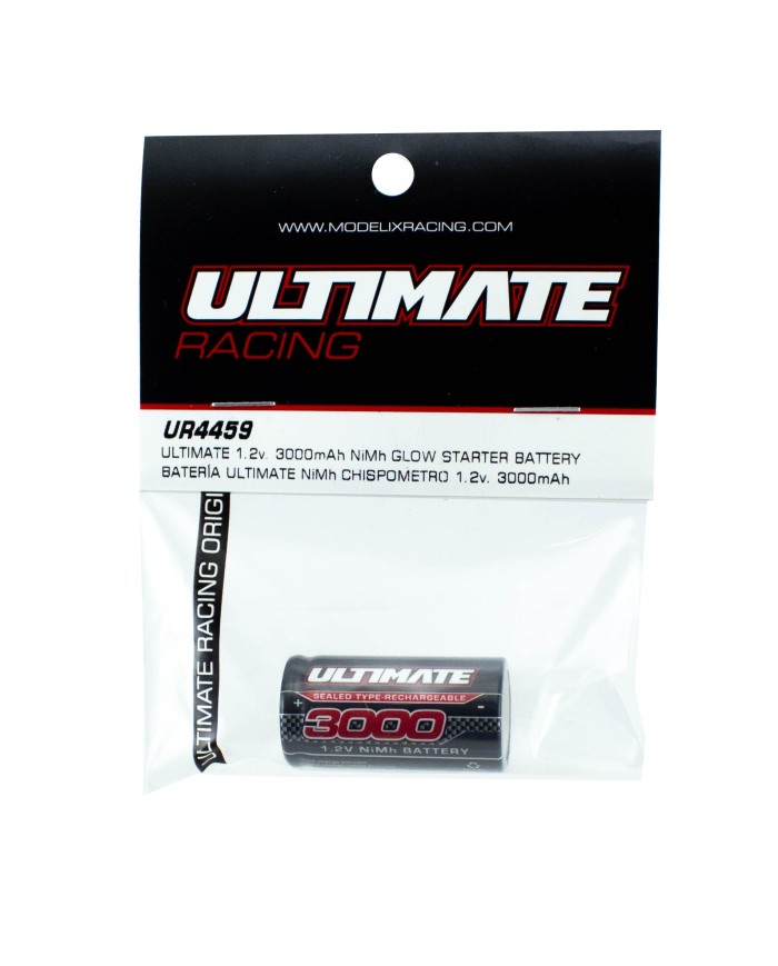 Ultimate Racing 1.2v. 3000mAh NiMh Glow Starter Battery | Big Bang Hobbies