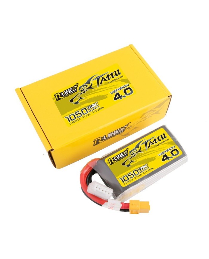 Tattu R-Line v4 1050mAh 14.8v 130C - Big Bang Hobbies