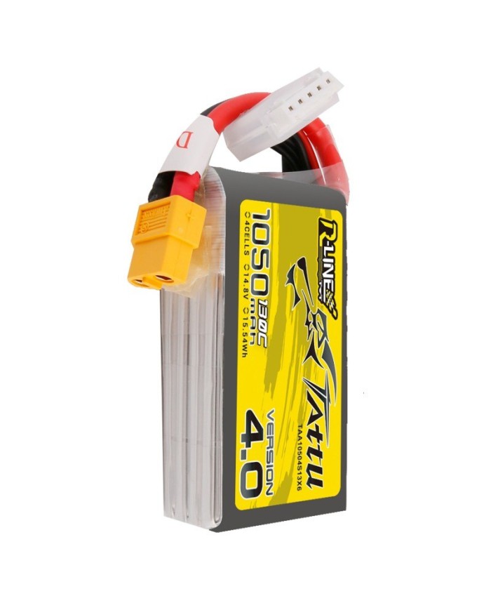 Tattu R-Line v4 1050mAh 14.8v 130C - Big Bang Hobbies