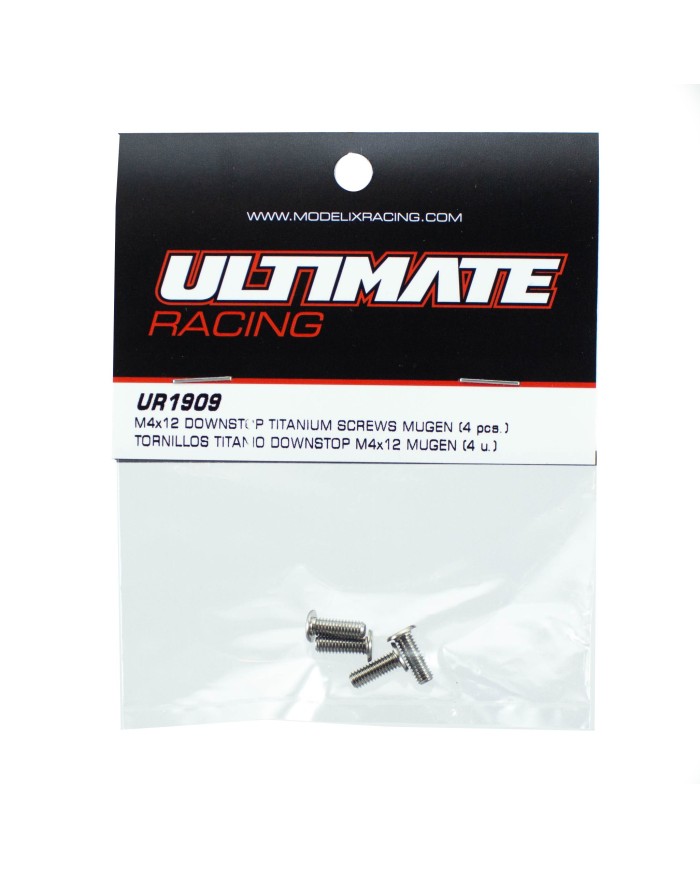 Ultimate 4x12mm Titanium Down Stop Screws - Big Bang Hobbies