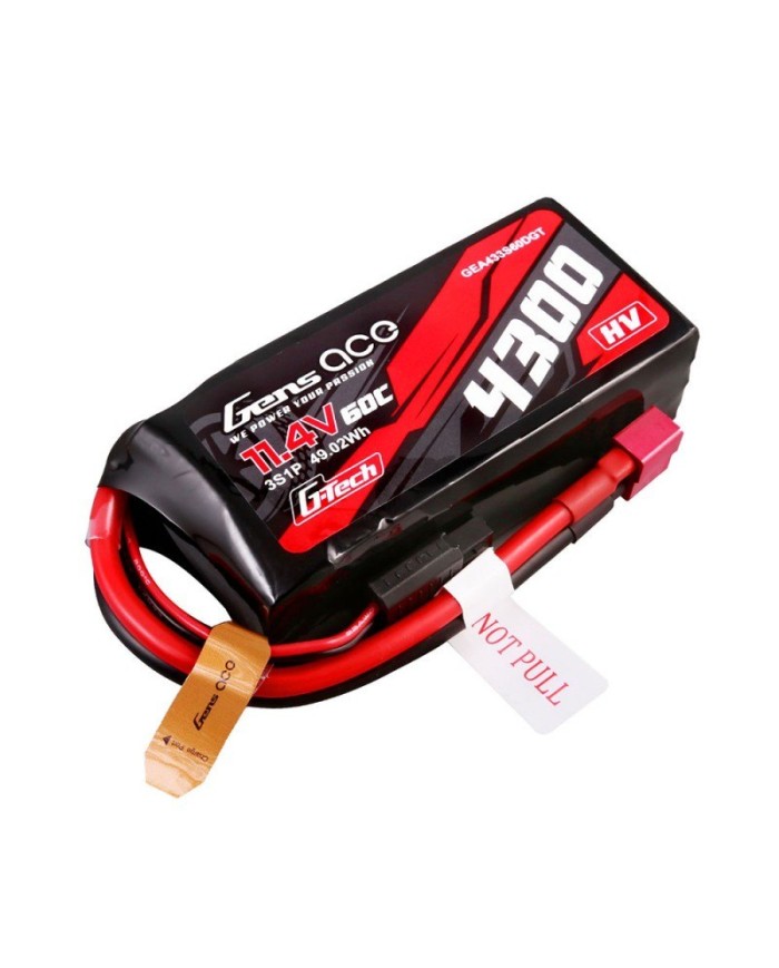 Gens Ace G-Tech 4300mAh 11.4v 60C- Big Bang Hobbies