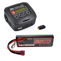 Battery + Charger + Traxxas Adapter Combo
